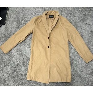Fashion Nova Men's Tan Trench Coat